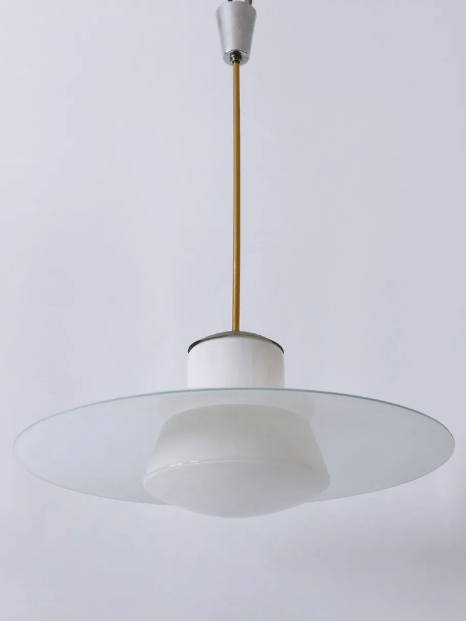New Pamono Mid-Century Modern Pendant Lamp by Wolfgang Tümpel for Doria, Germany, 1950s