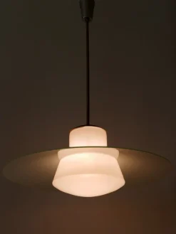 New Pamono Mid-Century Modern Pendant Lamp by Wolfgang Tümpel for Doria, Germany, 1950s