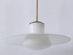 New Pamono Mid-Century Modern Pendant Lamp by Wolfgang Tümpel for Doria, Germany, 1950s