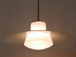 New Pamono Mid-Century Modern Pendant Lamp by Wolfgang Tümpel for Doria, Germany, 1950s
