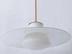 New Pamono Mid-Century Modern Pendant Lamp by Wolfgang Tümpel for Doria, Germany, 1950s