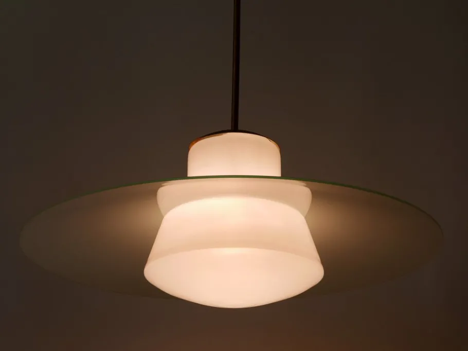 New Pamono Mid-Century Modern Pendant Lamp by Wolfgang Tümpel for Doria, Germany, 1950s