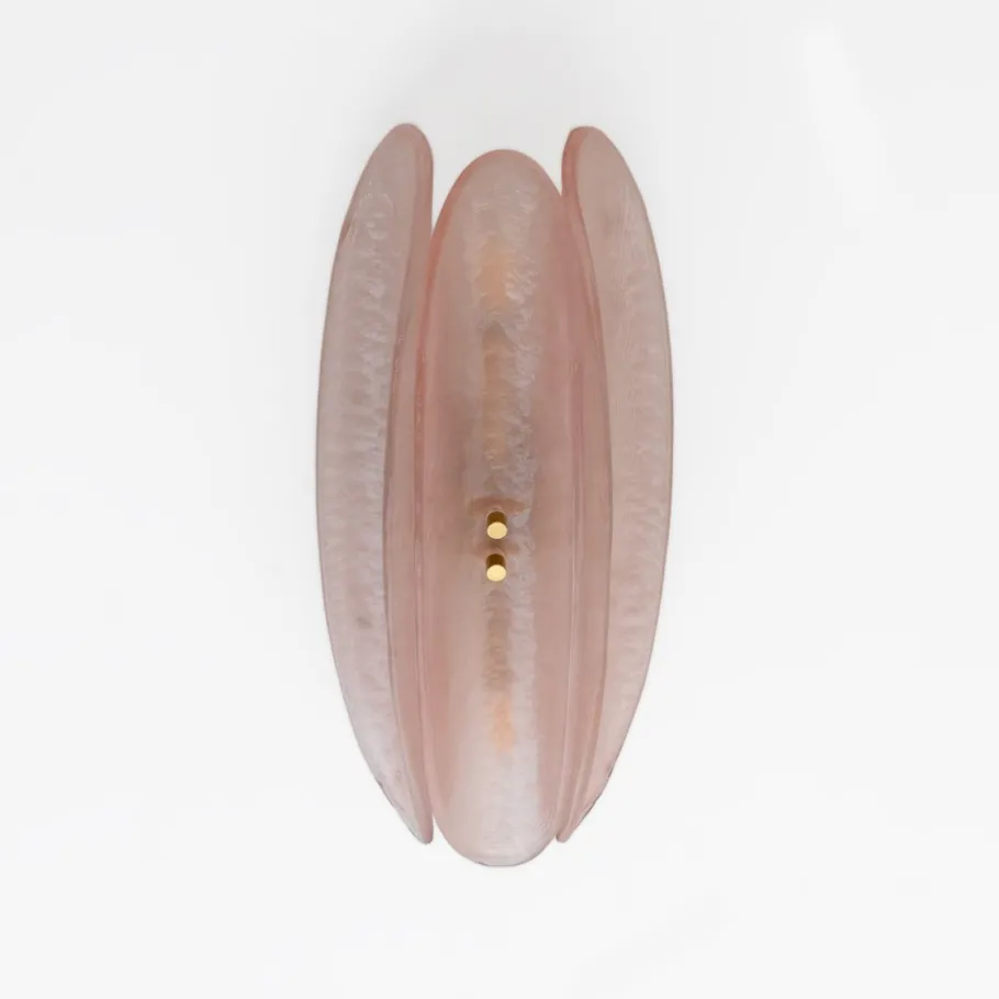 Hot Pamono Mid-Century Modern Pink Murano Glass Sconces by Fontana Arte for Stilnovo, 2000, Set of 2