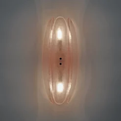 Hot Pamono Mid-Century Modern Pink Murano Glass Sconces by Fontana Arte for Stilnovo, 2000, Set of 2