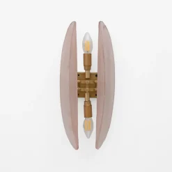 Hot Pamono Mid-Century Modern Pink Murano Glass Sconces by Fontana Arte for Stilnovo, 2000, Set of 2