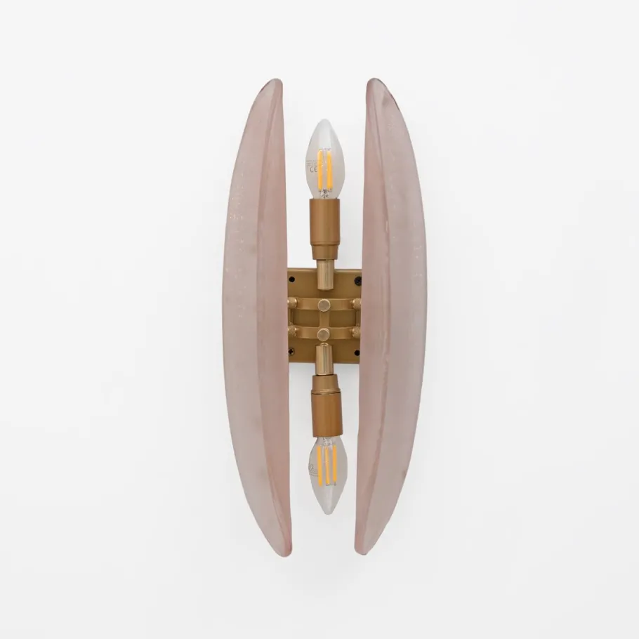 Hot Pamono Mid-Century Modern Pink Murano Glass Sconces by Fontana Arte for Stilnovo, 2000, Set of 2