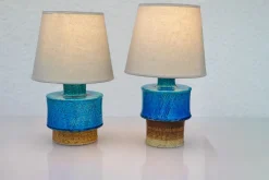 Outlet Pamono Mid-Century Modern Pottery Lamp Base by Inger Persson for Rörstrand, 1960s, Set of 2