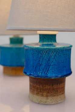 Outlet Pamono Mid-Century Modern Pottery Lamp Base by Inger Persson for Rörstrand, 1960s, Set of 2