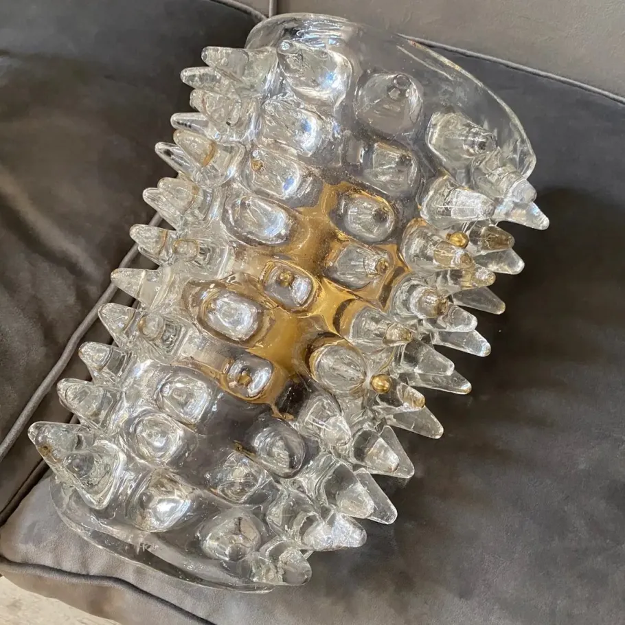 Hot Pamono Mid-Century Modern Rostrato Murano Glass Wall Sconces, 1980s, Set of 2