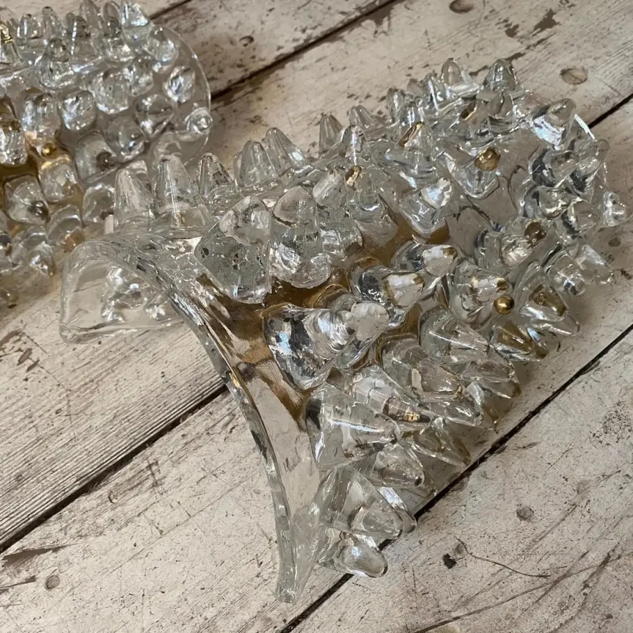 Hot Pamono Mid-Century Modern Rostrato Murano Glass Wall Sconces, 1980s, Set of 2