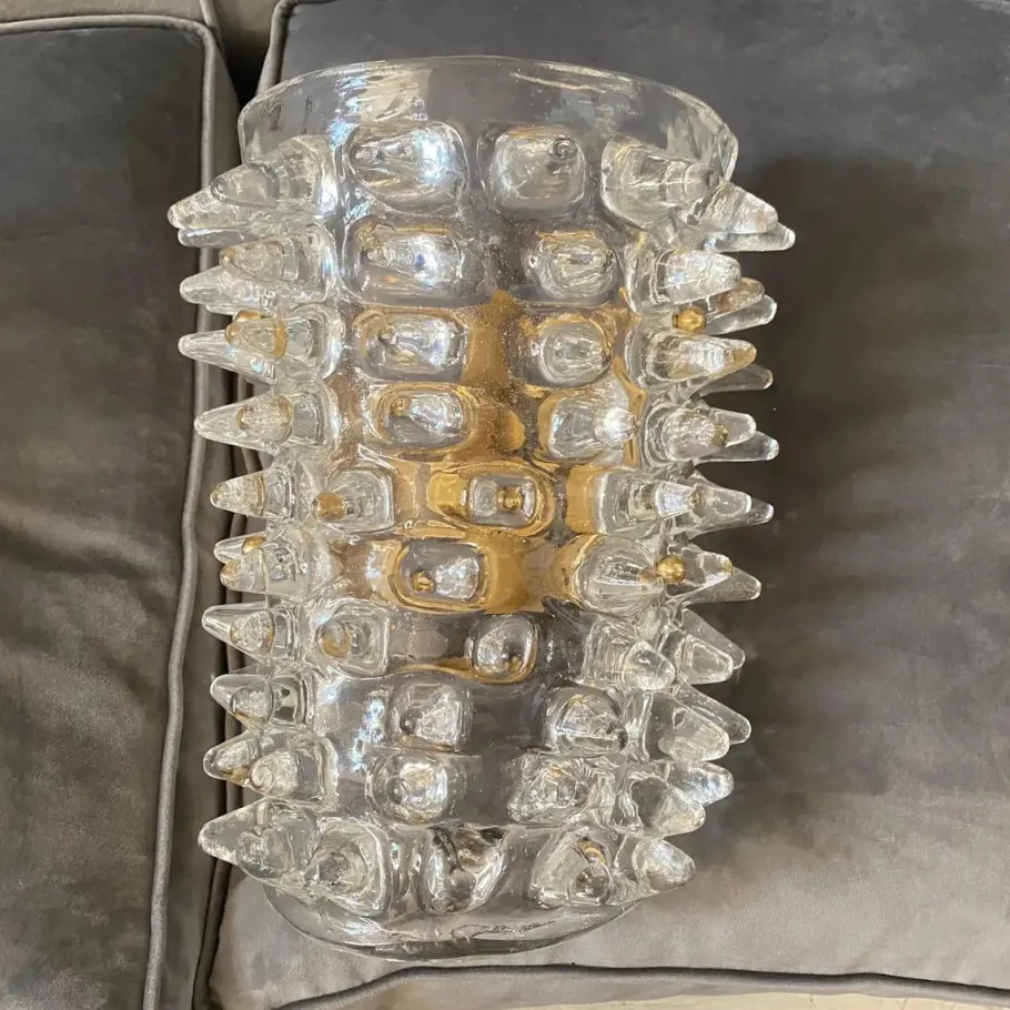 Hot Pamono Mid-Century Modern Rostrato Murano Glass Wall Sconces, 1980s, Set of 2