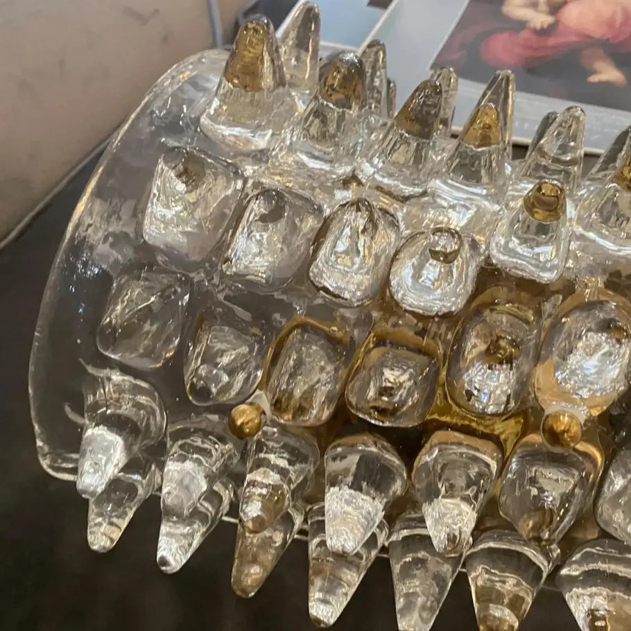 Hot Pamono Mid-Century Modern Rostrato Murano Glass Wall Sconces, 1980s, Set of 2