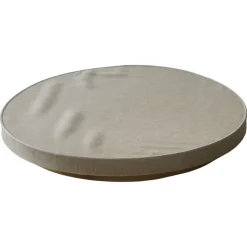 Sale Pamono Mid-Century Modern Round Linen Flush Mount, 1950s