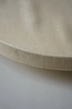 Sale Pamono Mid-Century Modern Round Linen Flush Mount, 1950s