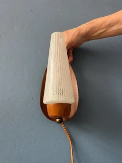 Clearance Pamono Mid-Century Modern Scandinavian Glass Wall Sconce