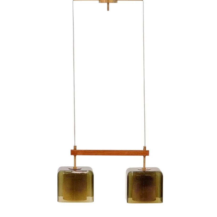 Clearance Pamono Mid-Century Modern Scandinavian Glass Pendant by Carl Fagerlund for Orrefors, 1960s