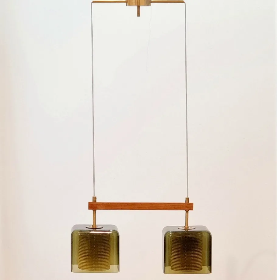 Clearance Pamono Mid-Century Modern Scandinavian Glass Pendant by Carl Fagerlund for Orrefors, 1960s