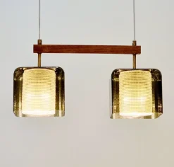 Clearance Pamono Mid-Century Modern Scandinavian Glass Pendant by Carl Fagerlund for Orrefors, 1960s