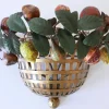 New Pamono Mid-Century Modern Sconce Fruit Basket by Lucienne Monique, Italy, 1960s