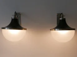 New Pamono Mid-Century Modern Sconces by Sergio Mazza for Artemide, 1960s, Set of 2