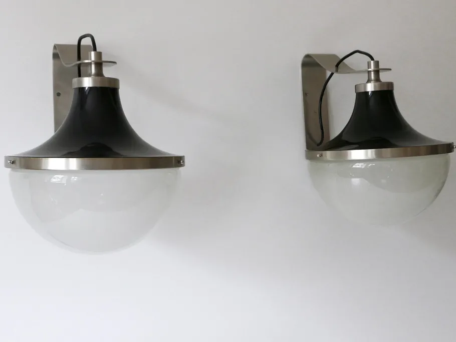 New Pamono Mid-Century Modern Sconces by Sergio Mazza for Artemide, 1960s, Set of 2