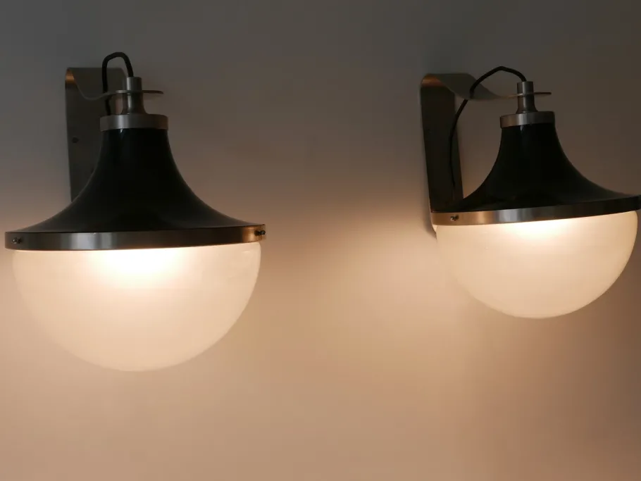 New Pamono Mid-Century Modern Sconces by Sergio Mazza for Artemide, 1960s, Set of 2