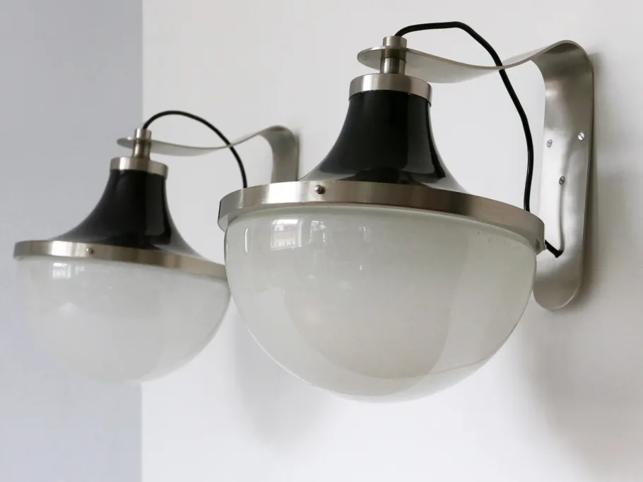 New Pamono Mid-Century Modern Sconces by Sergio Mazza for Artemide, 1960s, Set of 2