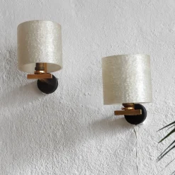 Hot Pamono Mid-Century Modern Sconces by Jean Gandelin, France, 1960s, Set of 2
