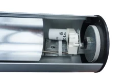 New Pamono Mid-Century Modern Silver Supertube Light by Anders Pehrson for Atelje Lyktan, 1970s