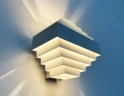 Hot Pamono Mid-Century Modern Space Age Metal Wall Lamps by Jules Wabbes for AB Madsen & E. Larsen, 1960s, Set of 2