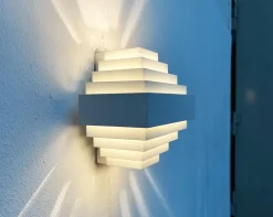 Hot Pamono Mid-Century Modern Space Age Metal Wall Lamps by Jules Wabbes for AB Madsen & E. Larsen, 1960s, Set of 2