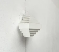 Hot Pamono Mid-Century Modern Space Age Metal Wall Lamps by Jules Wabbes for AB Madsen & E. Larsen, 1960s, Set of 2