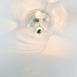 Clearance Pamono Mid-Century Modern Space Age Futura Glass Flush Mount and Wall Lights by Koch & Lowy for Peill & Putzler, 1970s, Set of 3