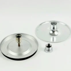 Clearance Pamono Mid-Century Modern Space Age Futura Glass Flush Mount and Wall Lights by Koch & Lowy for Peill & Putzler, 1970s, Set of 3