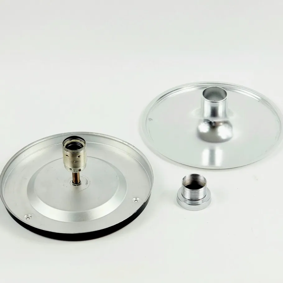 Clearance Pamono Mid-Century Modern Space Age Futura Glass Flush Mount and Wall Lights by Koch & Lowy for Peill & Putzler, 1970s, Set of 3