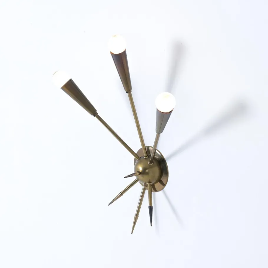 Hot Pamono Mid-Century Modern Sputnik Wall Lights, 1950s