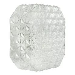 Sale Pamono Mid-Century Modern Square Clear Glass Flush Mount