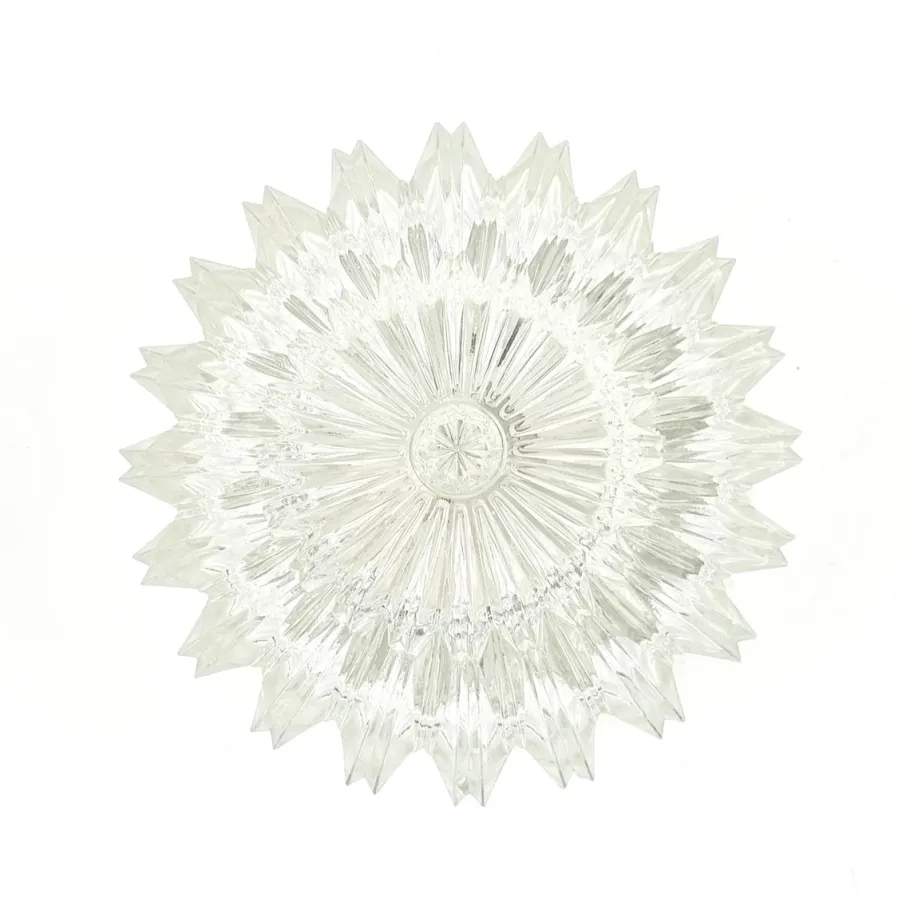 New Pamono Mid-Century Modern Textured Glass Wall Light from Limburg, Germany, 1970s