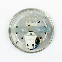 New Pamono Mid-Century Modern Textured Glass Wall Light from Limburg, Germany, 1970s