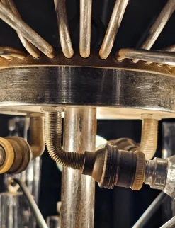 Best Pamono Mid-Century Modern Triedri Crystal Chandelier attributed to Paolo Venini, Italy, 1950s