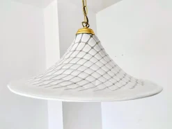 Clearance Pamono Mid-Century Modern Vetri Murano Glass Lamp, Italy, 1960s