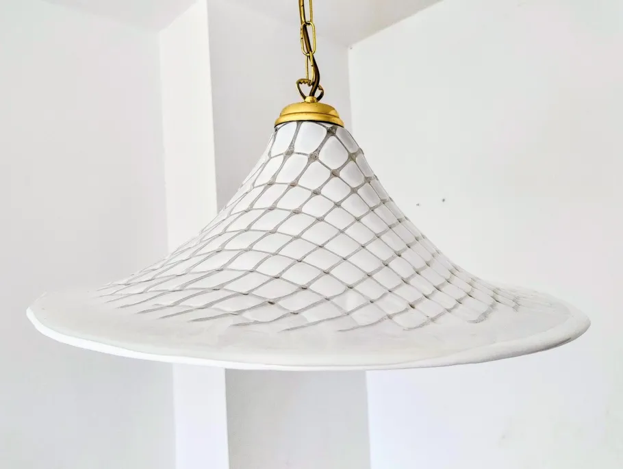 Clearance Pamono Mid-Century Modern Vetri Murano Glass Lamp, Italy, 1960s