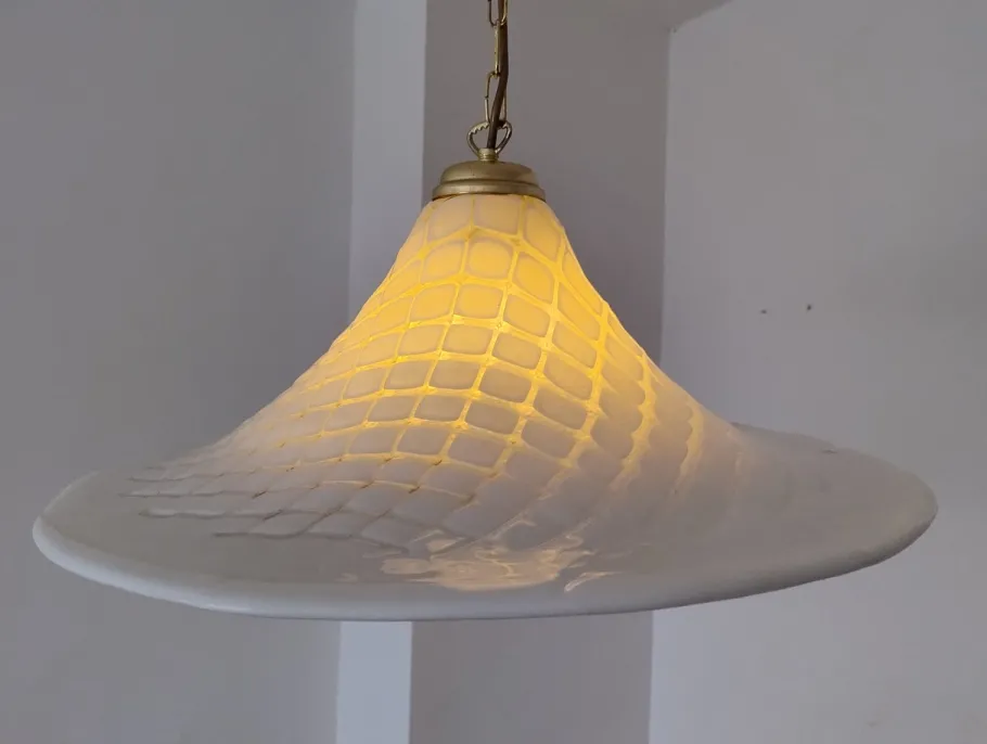 Clearance Pamono Mid-Century Modern Vetri Murano Glass Lamp, Italy, 1960s