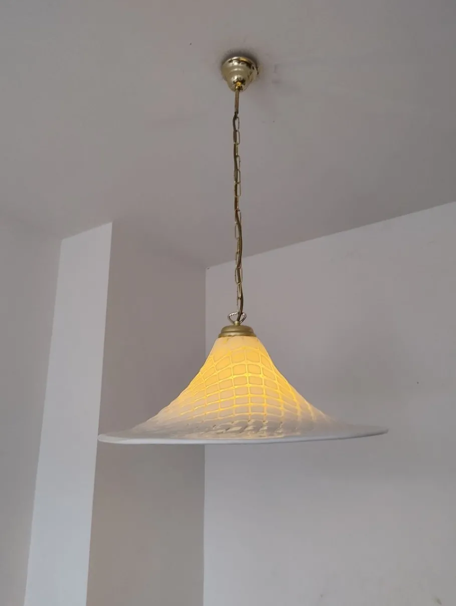 Clearance Pamono Mid-Century Modern Vetri Murano Glass Lamp, Italy, 1960s