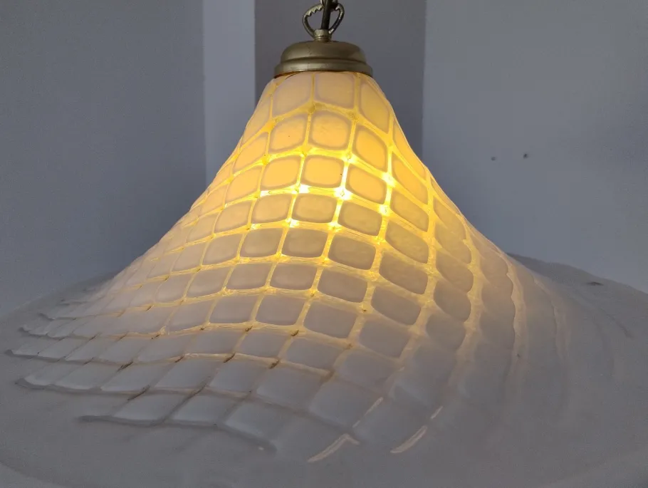 Clearance Pamono Mid-Century Modern Vetri Murano Glass Lamp, Italy, 1960s