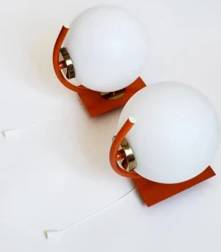 Sale Pamono Mid-Century Modern Wall Lamps, 1960s, Set of 2