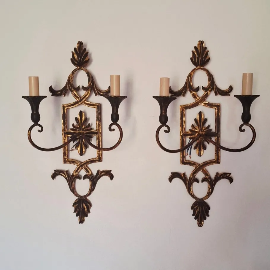 Best Pamono Mid-Century Modern Wall Lights by Palladio, 1970s, Set of 2
