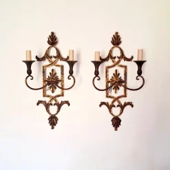 Best Pamono Mid-Century Modern Wall Lights by Palladio, 1970s, Set of 2