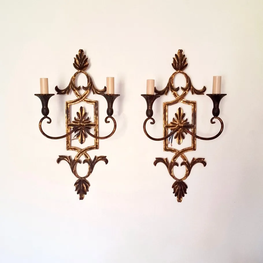 Best Pamono Mid-Century Modern Wall Lights by Palladio, 1970s, Set of 2