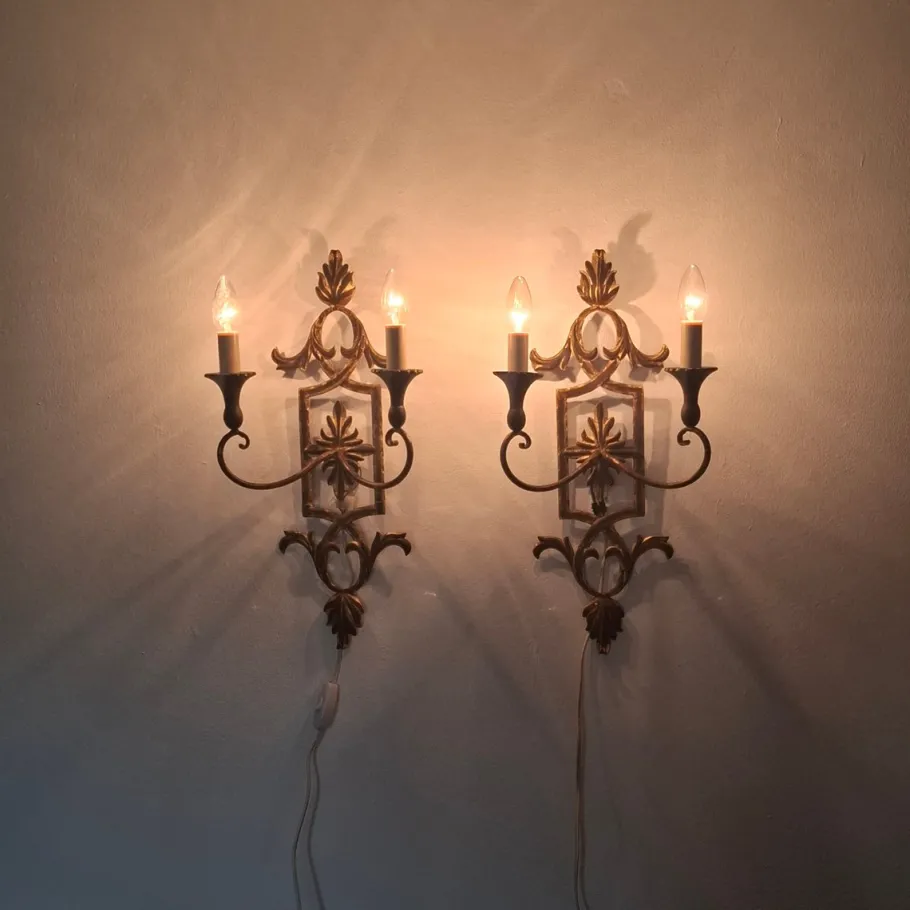 Best Pamono Mid-Century Modern Wall Lights by Palladio, 1970s, Set of 2